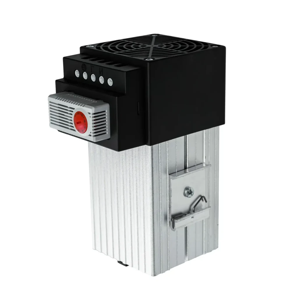 Ogrzewacz polprzewodnikowy do szaf 100 W z wentylatorem RS 100W T Sabaj spod grzalki