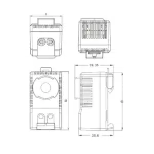 wymiary termostat 19 2501 sabaj