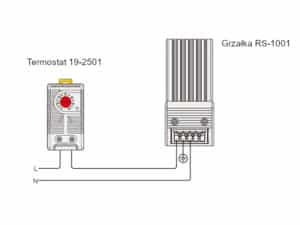 schemat łączeniowy grzałka sabaj RS 1001